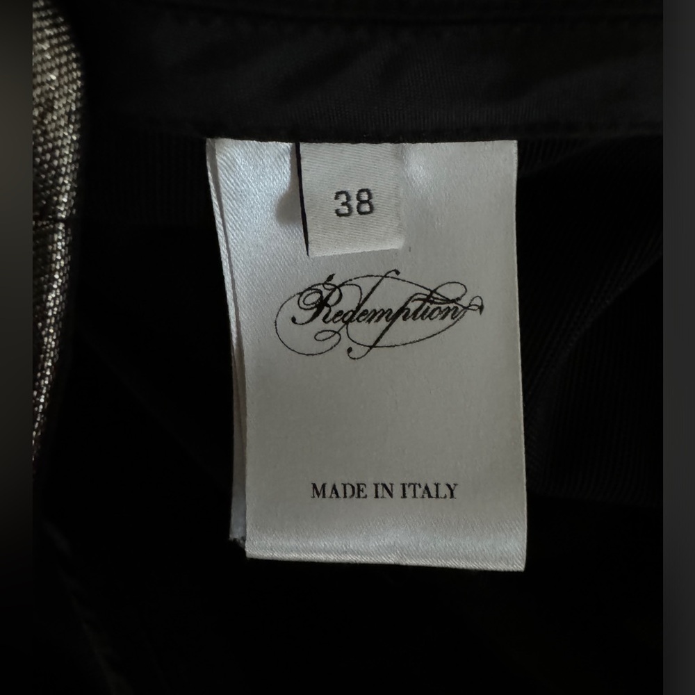 Redemption Gold Lamé Strapless Mini Dress Metallic Shimmer w/ Inner Lining - Picture 15 of 16